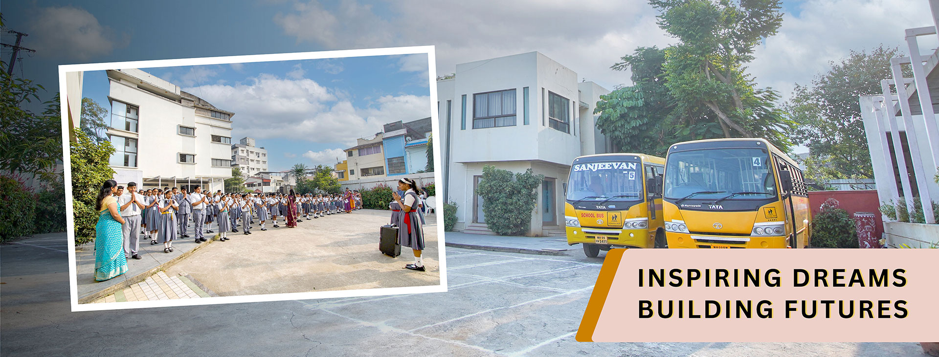 Sanjeevan International School campus view in Kolhapur